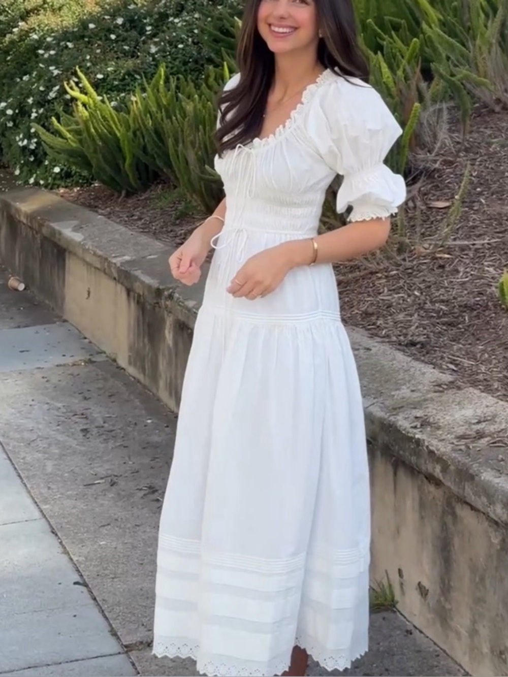 Doen Bardot Dress in Powder - Picture 2 of 6